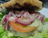 Foto del paso 14 de la receta: Hamburguesa🥩de res 🧀en pancakes🧇de vegetales🍔🥯🥞