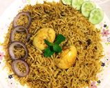 A picture of step 14 of Egg Biryani.