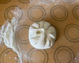A picture of step 13 of Chinese steamed vegetable buns.