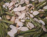 A picture of step 5 of Asparagus Amandine.