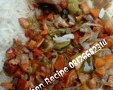 A picture of step 4 of White rice and chicken sauce.