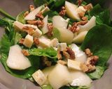 Foto del paso 3 de la receta Ensalada de espinacas con pera, gorgonzola y miel