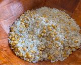 A picture of step 1 of Vegetable Masala Khichdi.
