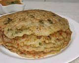 A picture of step 10 of Rice veggie pancake.