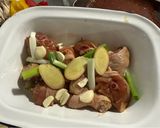A picture of step 2 of Oven-Baked Three Cup Chicken.