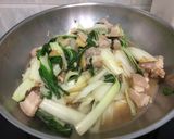 A picture of step 3 of Bak Choy With Pork Belly In Dang Gui Sauces.
