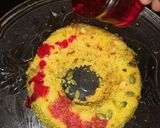 A picture of step 6 of Semolina Beetroot steamed cake.