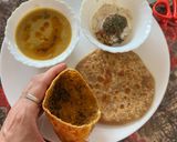 A picture of step 7 of Multigrain Flour Achari Missi Paratha.