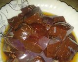A picture of step 2 of Kaleji ka salan.
