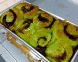 Foto langkah ke 6 dari resep Cinnamon Roll Pandan Tanpa Ulen (Minyak).
