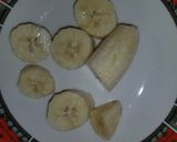 A picture of step 1 of Banana chaat.