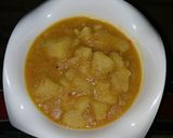 A picture of step 3 of Yam porrage.