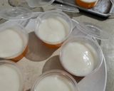 Foto langkah ke 3 dari resep Puding Jeruk Vla Susu.