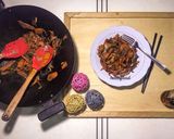 A picture of step 6 of Carrot noodles.
