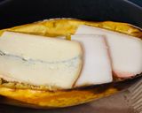 Hình bước làm 3 của món Bí Sợi Mì Nướng Phô Mai Kèm Jambon Serrano