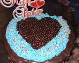 Foto langkah ke 4 dari resep Cake ultah love.