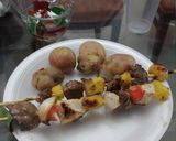 Foto del paso 7 de la receta: Brochetas mixtas (res y pollo)