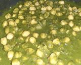 पालक छोले(Palak chole recipe in Hindi) रेसिपी चरण 5 फोटो