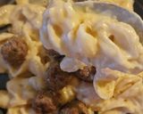 عکس مرحله 12 از دستور Mac & Cheese (مک اند چیز) با گوشت قلقلی 🍝🧀