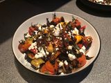 Mediterranean roast chicken and vegetables with cous cous!