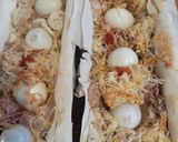 Tésztába sült zöldség és tojás recept fázis 3 fotója