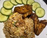 Foto langkah ke 7 dari resep Nasi goreng ikan bilis.
