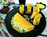 A picture of step 4 of Paneer Besan Chilla.