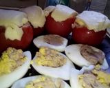 Foto del paso 3 de la receta: Tomate relleno y huevo relleno!