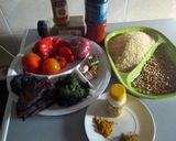 A picture of step 1 of Spicy Jollof Rice.