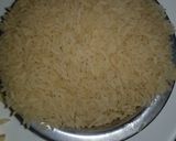 A picture of step 2 of Waakye or Waashe with shito(check for my shito recipe).