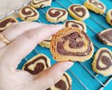 A picture of step 9 of Pinwheel Cookies 😍😍.