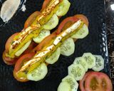 A picture of step 8 of Veg hot dog.
