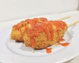 Foto langkah ke 9 dari resep Korean Street Corn Dog/Hotdog Korea/Hotbar.