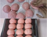รูปขั้นตอนการทำที่ 4 ของ ขนมปังสตรอว์เบอร์รีสีหวาน อบในหม้ออบ DIY