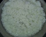 A picture of step 1 of Crispy stick of left over rice.