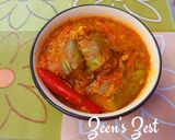 A picture of step 5 of Bharwa Masala Baingan/Stuffed Eggplants.