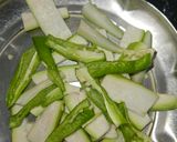 A picture of step 1 of Lauki ka sambhar.