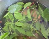 A picture of step 2 of Holy basil (Tulsi) herbal tea.