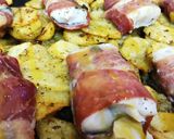Foto del paso 10 de la receta: Saquitos de bacalao con jamón y salsa de miel y mostaza