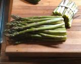 A picture of step 1 of Brad's lemon herb asparagus.