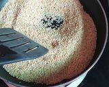 A picture of step 1 of Till k laddu.