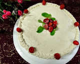 A picture of step 3 of Raspberry red velvet cake.