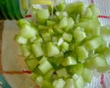 A picture of step 2 of Cucumber Salad.