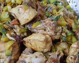 A picture of step 4 of Chicken with pumpkin.