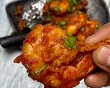 A picture of step 6 of Goan Peri peri prawns.