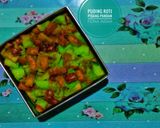 Foto langkah ke 5 dari resep Puding Roti Pisang Pandan Kukus.