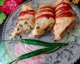 A picture of step 6 of Veggie Roll😋.