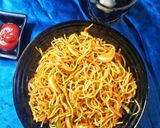 A picture of step 13 of Desi Chinese noodles.