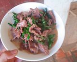 Hình bước làm 3 của món Thịt bò xào lá tỏi
