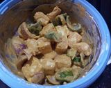 A picture of step 1 of Paneer Tikka Masala.